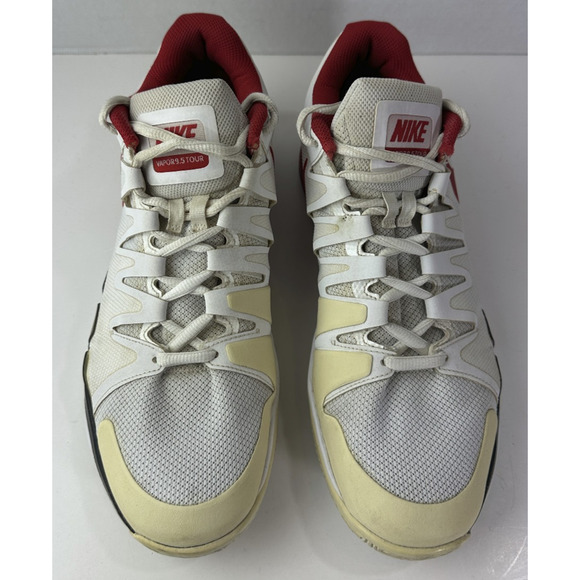 Nike ZOOM VAPOR 9.5 Tour Men's Tennis Shoes White University Red Size 11.5 *Flaw - Picture 16 of 16